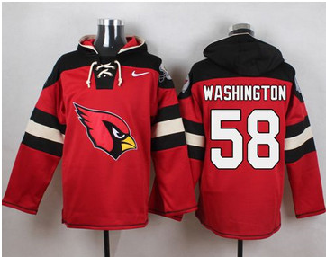 Nike Arizona Cardinals #58 Daryl Washington Red Player Pullover NFL Hoodie