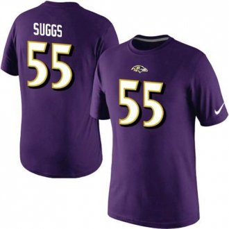 Nike Baltimore Ravens #55 Terrell Suggs Pride Name & Number NFL T-Shirt Purple