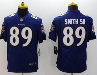 Nike Baltimore Ravens #89 Steve Smith Purple Team Color NFL New Limited Jersey