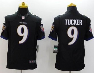 Nike Baltimore Ravens #9 Justin Tucker Black Alternate NFL New Limited Jersey