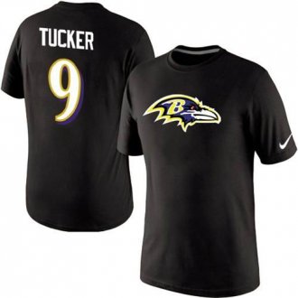 Nike Baltimore Ravens #9 Justin Tucker Player Name and Number NFL T-Shirt