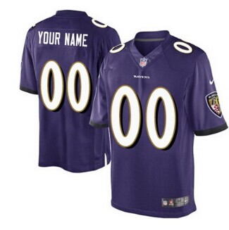 Nike Baltimore Ravens Customized Purple Game Jersey