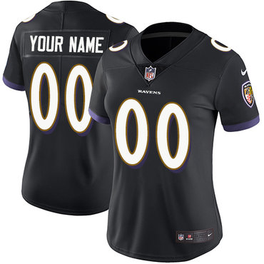 Nike Baltimore Ravens Limited Black Alternate Women's Jersey NFL Vapor Untouchable Customized jerseys