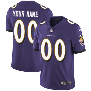 Nike Baltimore Ravens Limited Purple Home Men's Jersey NFL  Vapor Untouchable Customized jerseys
