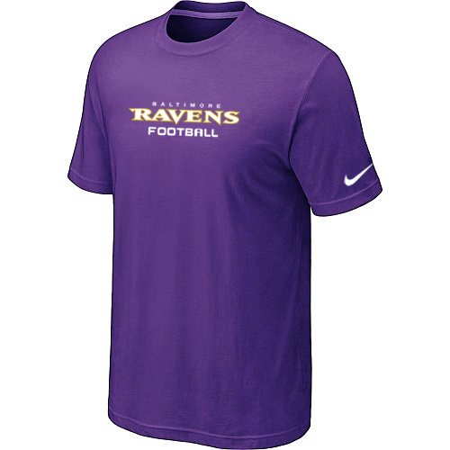 NEW Baltimore Ravens Sideline Legend Authentic Font Dri-fit T-Shirt Purple