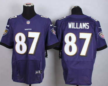 Nike Baltimore ravens #87 Maxx Williams Purple Men's Stitched NFL New Elite jersey