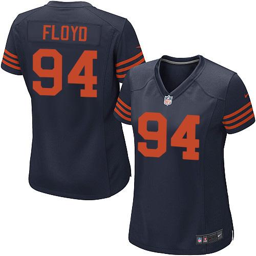 Nike Bears #94 Leonard Floyd Navy Blue Women's Stitched NFL 1940s Throwback Elite Jersey