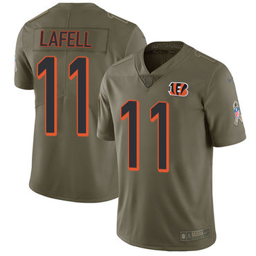 Nike Bengals #11 Brandon LaFell Olive Youth Stitched NFL Limited 2017 Salute to Service Jersey