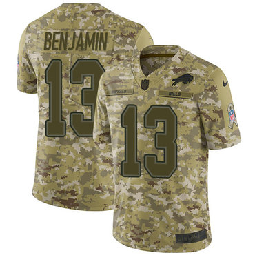 Nike Bills #13 Kelvin Benjamin Camo Youth Stitched NFL Limited 2018 Salute to Service Jersey