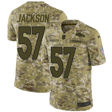 Nike Broncos #57 Tom Jackson Camo Youth Stitched NFL Limited 2018 Salute to Service Jersey