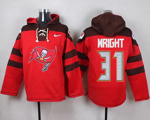 Nike Buccaneers #31 Major Wright Red Player Pullover NFL Hoodie