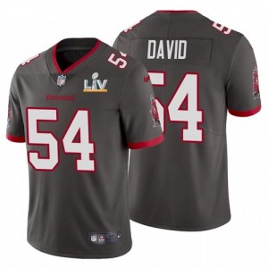 Nike Buccaneers 54 Lavonte David Grey 2021 Super Bowl LV Limited Vapor Untouchable Limited Men Jersey