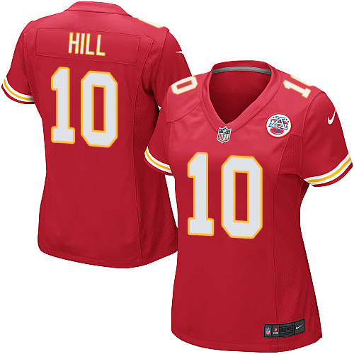 Nike Chiefs #10 Tyreek Hill Red Team Color Women's Stitched NFL Elite Jersey