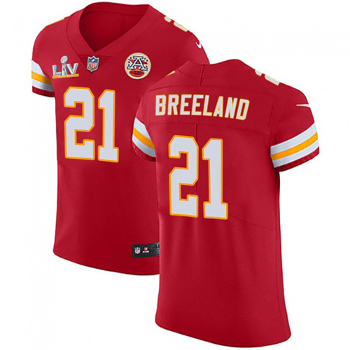 Nike Chiefs #21 Bashaud Breeland Red Team Color Men's Super Bowl LV Bound Stitched NFL Vapor Untouchable Elite Jersey
