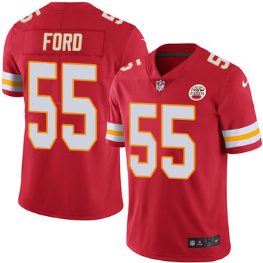 Nike Chiefs #55 Dee Ford Red Team Color Youth Stitched NFL Vapor Untouchable Limited Jersey