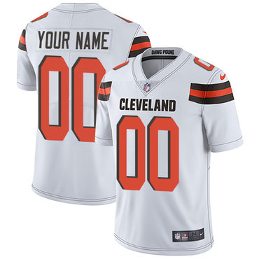 Nike Cleveland Browns  Limited White Road Men's Jersey NFL Vapor Untouchable Customized jerseys