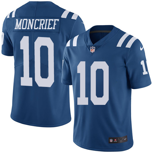 Nike Colts #10 Donte Moncrief Royal Blue Youth Stitched NFL Limited Rush Jersey