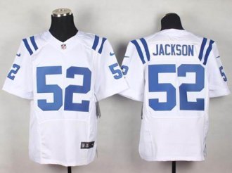 Nike Colts #52 D'Qwell Jackson White Men's Stitched NFL Elite Jersey