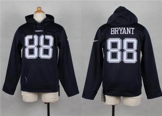 Nike Cowboys #88 Dez Bryant Navy Blue Youth Pullover NFL Hoodie