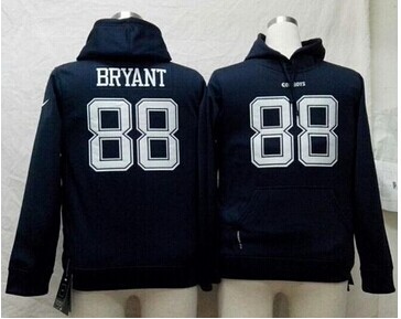 Nike Cowboys #88 Dez Bryant Navy Blue Youth Pullover NFL Hoodie