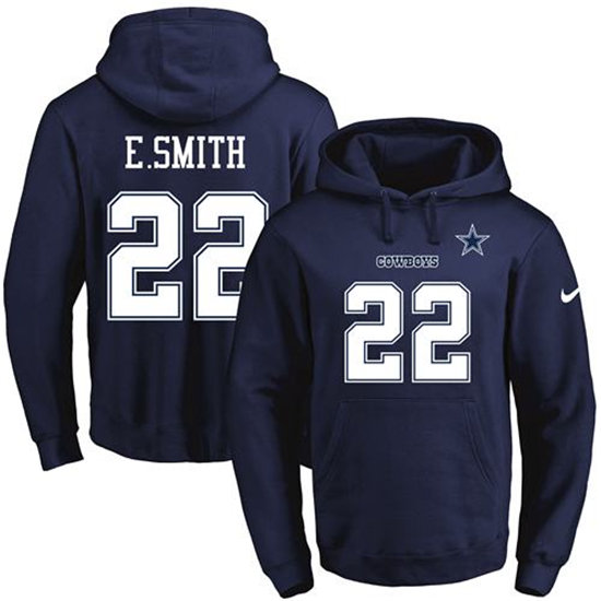 Nike Cowboys 22 E.Smith Navy Men's Pullover Hoodie
