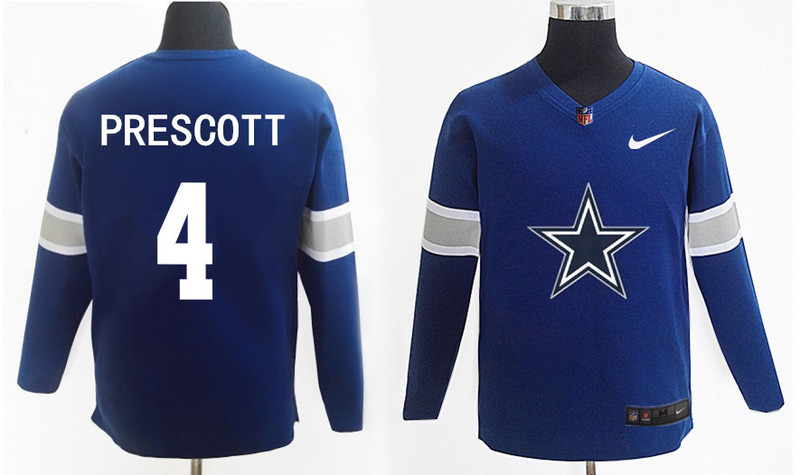 Nike Cowboys 4 Dak Prescott Navy Knit Sweater