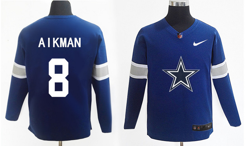 Nike Cowboys 8 Aikman Navy Knit Sweater