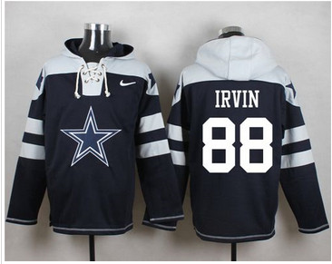 Nike Dallas Cowboys #88 Michael Irvin Navy Blue Player Pullover NFL Hoodie