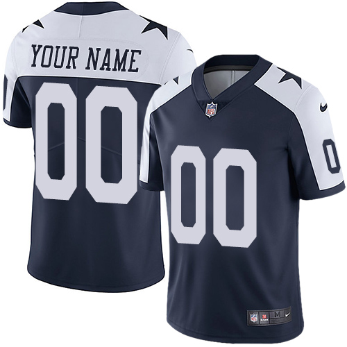 Nike Dallas Cowboys  Limited Navy Blue Alternate Youth Jersey NFL Throwback Vapor Untouchable Customized jerseys