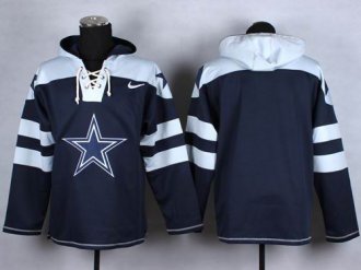 Nike Dallas Cowboys Blank Navy Blue Player Pullover NFL Hoodie