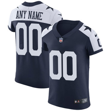 Nike Dallas Cowboys Elite Navy Blue Alternate Men's Jersey NFL Throwback Vapor Untouchable Customized jerseys