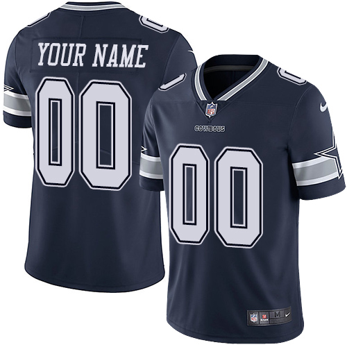 Nike Dallas Cowboys Limited Navy Blue Home Men's Jersey NFL Vapor Untouchable Customized jerseys
