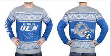 Nike Detroit Lions Men's Ugly Sweater
