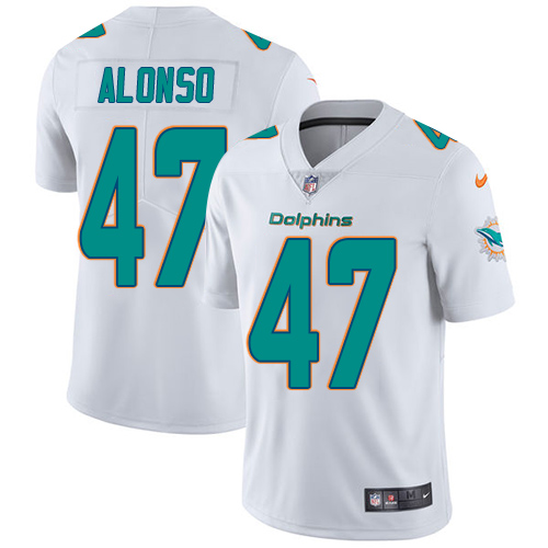 Nike Dolphins #47 Kiko Alonso White Youth Stitched NFL Vapor Untouchable Limited Jersey