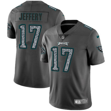 Nike Eagles #17 Alshon Jeffery Gray Static Youth NFL Vapor Untouchable Game Jersey