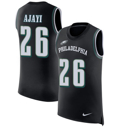 Nike Eagles #26 Jay Ajayi Black Alternate Men's Stitched NFL Limited Rush Tank Top Jersey