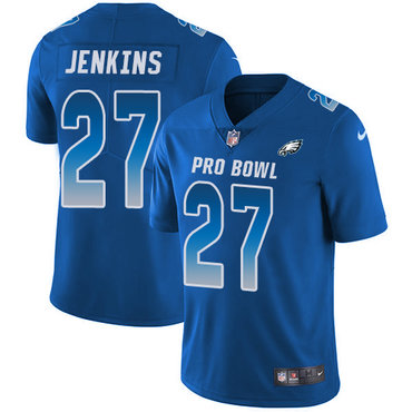 Nike Eagles #27 Malcolm Jenkins Royal Women's Stitched NFL Limited NFC 2018 Pro Bowl Jersey