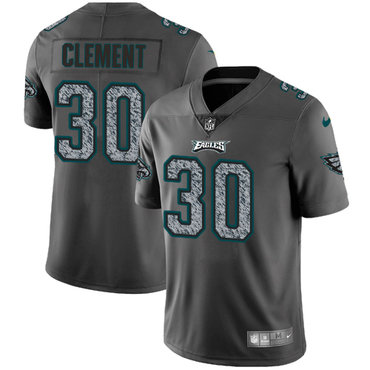 Nike Eagles #30 Corey Clement Gray Static Youth NFL Vapor Untouchable Game Jersey