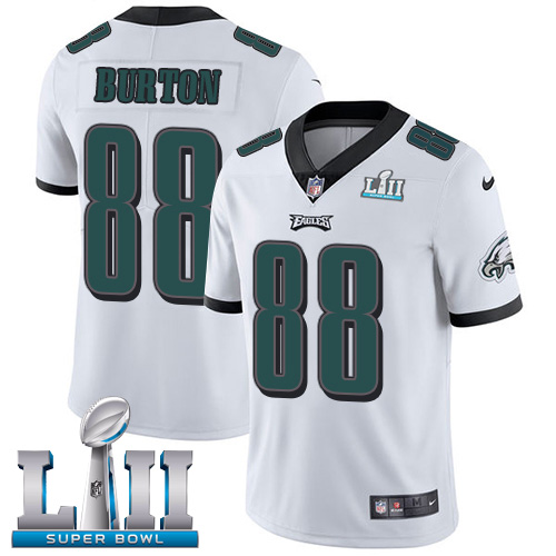 Nike Eagles #88 Trey Burton White Super Bowl LII Youth Stitched NFL Vapor Untouchable Limited Jersey