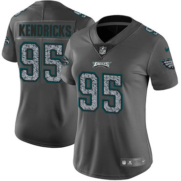 Nike Eagles #95 Mychal Kendricks Gray Static Women's NFL Vapor Untouchable Game Jersey