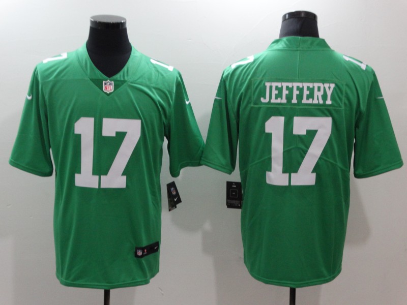 Nike Eagles 17 Alshon Jeffery Green Throwback Vapor Untouchable Player Limited Jersey