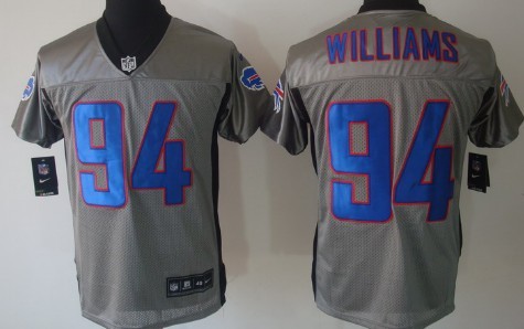 Nike Elite Jersey Buffalo Bills #94 Mario Williams Gray