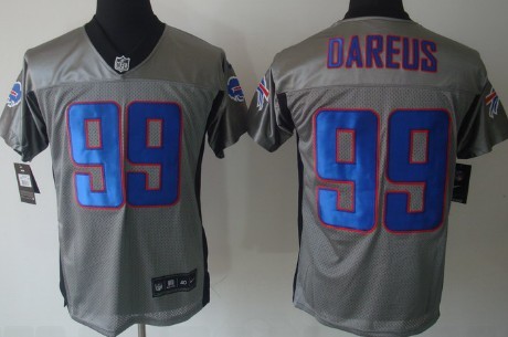Nike Elite Jersey Buffalo Bills #99 Marcell Dareus Gray Stitched