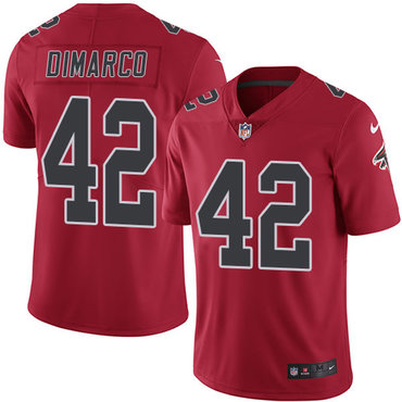 Nike Falcons #42 Patrick DiMarco Red Youth Stitched NFL Limited Rush Jersey