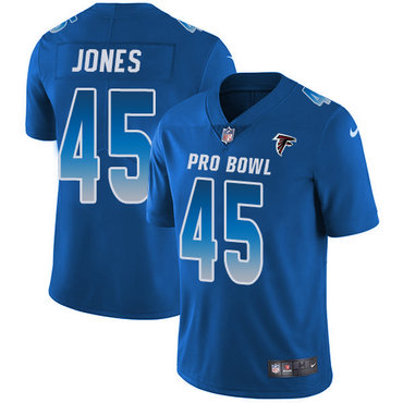 Nike Falcons #45 Deion Jones Royal Youth Stitched NFL Limited NFC 2018 Pro Bowl Jersey