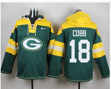 Nike Green Bay Packers #18 Randall Cobb Green Player Pullover NFL Hoodie