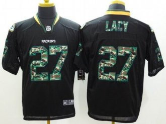 Nike Green Bay Packers #27 Eddie Lacy Black NFL Elite Camo Fashion Jersey