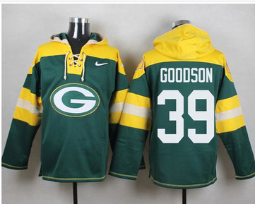Nike Green Bay Packers #39 Demetri Goodson Green Player Pullover NFL Hoodie