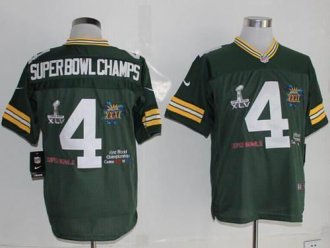 Nike Green Bay Packers #4 Superbowlchamps Green Team Color NFL Limited Jersey