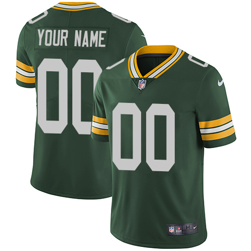 Nike Green Bay Packers Limited Green Home Men's Jersey NFL Vapor Untouchable Customized jerseys